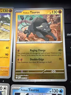 Pokemon TCG Tauros Card Lot (8) Reverse Holo Regular NM Cards Various Sets - Image 5