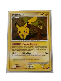 Pokemon TCG 2007 Pikachu LV 15 Common Mysterious Treasures 94/123 - Image 1