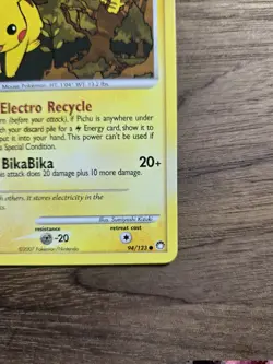 Pokemon TCG Pikachu 94/123 Mysterious Treasures Common Regular Basic 60 HP EN - Image 4