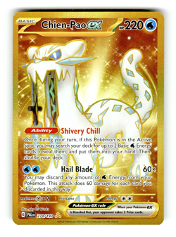 Pokemon Paldea Evolved Card Chien-Pao ex 274/193 Hyper Rare - Image 1
