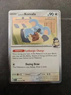 Pokemon TCG Ascended Heroes Erika's Tangela + Larry's Komala Cosmos Holo Bundle - Image 2