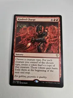 KINDRED CHARGE Red Rare SORCERY Commander 2017 MTG Card - Image 1