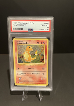 PSA 10 Bulbasaur Charmander Squirtle set 2023 POKEMON CLC-TRADING CLASSIC #001 - Image 5