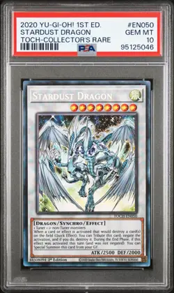 Stardust Dragon TOCH-EN050 Collector Rare 1st Edition PSA 10 - Image 1