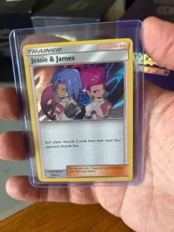 Pokemon Card Jessie and James 58/68 Hidden Fates Holo NM - Image 2