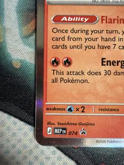Pokemon TCG - Delphox MEP 074 Chaos Rising Stamped Prerelease Promo Holo - Image 5