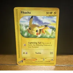 Nintendo Pikachu 124/165 Expedition Base Set Regular Common Basic 50 HP - Image 1