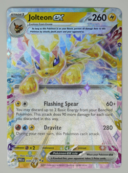Jolteon EX 030/131 Prismatic Evolutions Pokemon Card, Near Mint - Image 1
