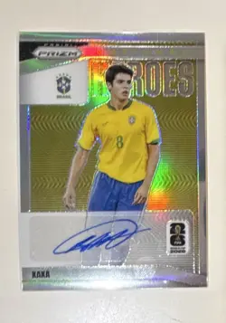 Panini Prizm 2026 FIFA World Cup Kaka Brazil National Heroes NH-K Auto /75 - Image 1