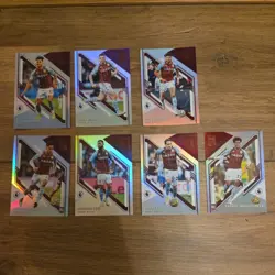 Panini Donruss Elite Premier League 21/22 Aston Villa 7 X Card Bundle - Image 1