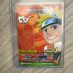 SDCC 2026 Naruto Mythos TCG Naruto Uzumaki Shadow Clone Jutsu Promo Card - Image 1