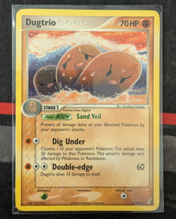 Pokemon Dugtrio 5/100 EX Crystal Guardians 2006 Regular M/NM Condition 🔥 - Image 1