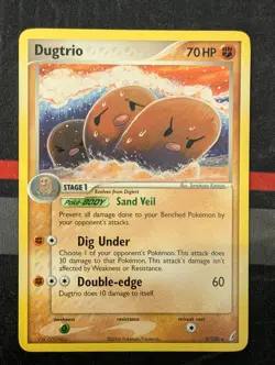 Pokemon Dugtrio 5/100 EX Crystal Guardians 2006 Regular M/NM Condition 🔥 - Image 3