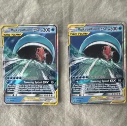 Pokemon TCG Magikarp & Wailord GX SM166 Holo Promo TAG TEAM Lot of 2 ENG - Image 1