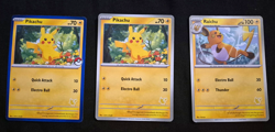 Pokemon TCG My First Battle Pikachu x2 & Raichu 3-Card Lot English 2023 - Image 1