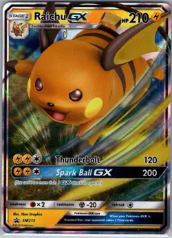 Raichu GX SM213 SM Promos - Pokemon Card - NM - Image 1