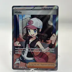 Hilda 164/086 Full Art Ultra Rare White Flare Holo Pokemon TCG Card NM Condition - Image 1