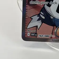 Hilda 164/086 Full Art Ultra Rare White Flare Holo Pokemon TCG Card NM Condition - Image 5