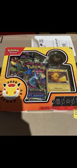 Pokemon TCG Pokemon Day 2026 Collection Box Pikachu Promo Booster English - Image 1