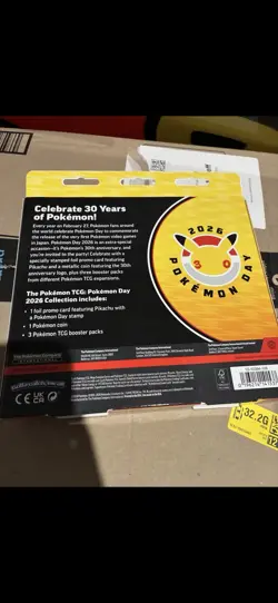 Pokemon TCG Pokemon Day 2026 Collection Box Pikachu Promo Booster English - Image 2