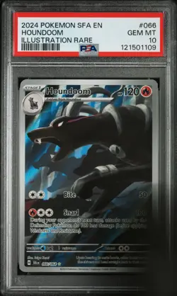 2024 Pokemon Sfa En-Shrouded Fable Houndoom Illustration Rare PSA 10 - Image 1