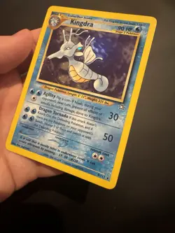 Vintage Kingdra neo genesis holo pokemon card 8/111 - Image 5