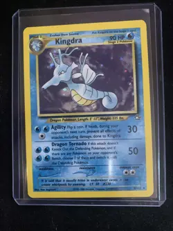 Pokemon Kingdra Holo Rare TCG Card 8/111 Neo Genesis Vintage - Image 3
