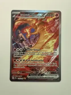 Pokemon Team Rocket's Moltres ex 229/182 Destined Rivals SIR Full Art Holo - Image 5