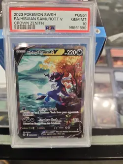 2023 Pokemon SWSH Hisuian Samurott V Galarian Gallery #GG51/GG70 PSA 10 GEM MINT - Image 1