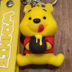 Disney Winnie the Pooh Card Holder Coin Purse & Keychain Set NWT Hunny Wallet - Image 3