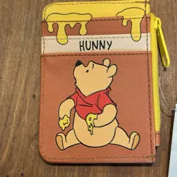 Disney Winnie the Pooh Card Holder Coin Purse & Keychain Set NWT Hunny Wallet - Image 5