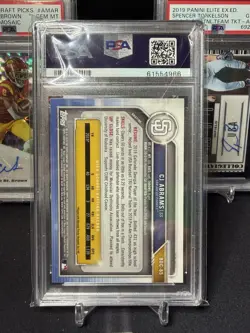 2019 Bowman Chrome Draft Sapphire Edition C.J. Abrams #BDC-85 (RC) PSA 10 - Image 2