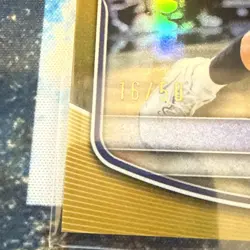 2025-26 Bowman Chrome Prospects Josh Dix 1st True Gold Refractor /50 Creighton - Image 3