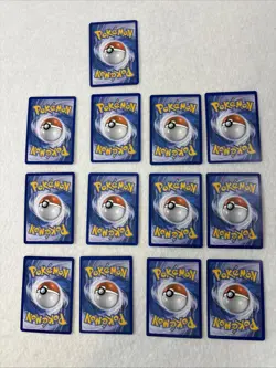 Pokemon TCG Lot 13 Cards Reverse Holo Pikachu + 7 Poison Burn Markers Preowned - Image 2