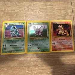 Pokemon TCG 3 - Card Lot Nidoqueen Venomoth Magmar English 1999 - Image 1