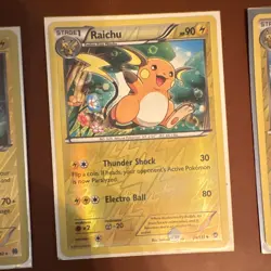 Pokemon TCG Reverse Holo Lot 3 Raichu BREAKthrough BREAKpoint Evolutions - Image 3