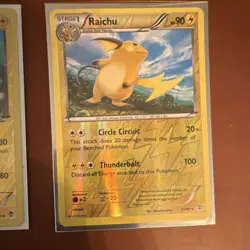 Pokemon TCG Reverse Holo Lot 3 Raichu BREAKthrough BREAKpoint Evolutions - Image 4