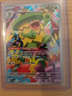 Pokemon TCG Ludicolo 095/094 Illustration Rare Phantasmal Flames NM - Image 1