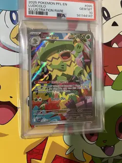 The Pokemon Company PSA 10 Ludicolo Illustration Rare Holo ME02 2025 EN 095/094 - Image 1