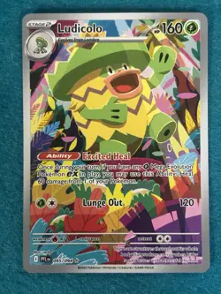 Pokemon TCG Ludicolo Illustration Rare Full Art Holo 095/094 - Image 1