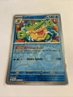 Pokemon TCG Ludicolo Reverse Holo Card 037/159 Journey Together Series - Image 1