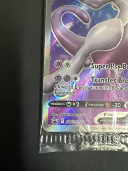 Mewtwo V SWSH229 Holo Promo Sword & Shield Promo Pokemon Near Mint Sealed - Image 5