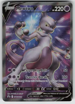 Mewtwo V SWSH229 Holo Promo Sword & Shield Promo Pokemon Near Mint - Image 1