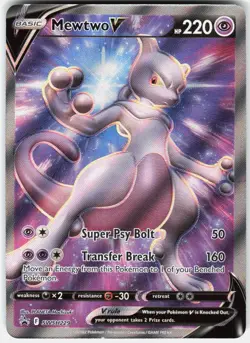 Pokemon Mewtwo V SWSH229 Holo Promo Sword & Shield Promo Pokemon Near Mint - Image 1