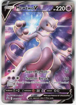 Pokemon Mewtwo V SWSH229 Holo Promo Sword & Shield Promo Pokemon Near Mint A - Image 1