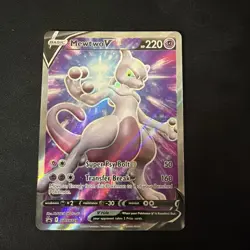 Mewtwo V SWSH229 Promo Sword & Shield Holo Near Mint Pokemon Card - Image 1
