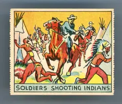 1933 R128-1 Western Series #39 Soldiers Shooting NEAR MINT **PEL57** - Image 1