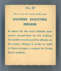 1933 R128-1 Western Series #39 Soldiers Shooting NEAR MINT **PEL57** - Image 2