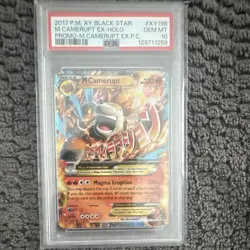 Pokemon M Camerupt EX XY198 XY Black Star Promo Holo 2017 PSA 10 - Image 1