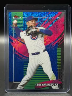 2026 Topps Finest- Rare Seiya Suzuki #231 Blue Mini Diamonds /150 - Image 1